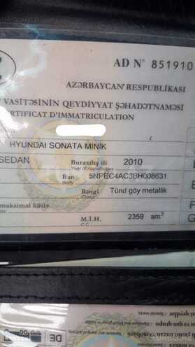 Hyundai Sonata 2011, 153,500 km - 2.4 l - Bakı