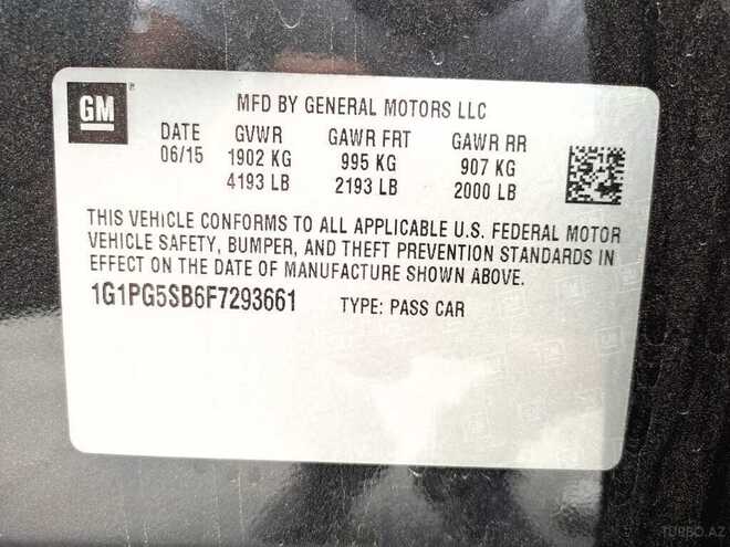 Chevrolet Cruze 2015, 205,996 km - 1.4 л - Bakı