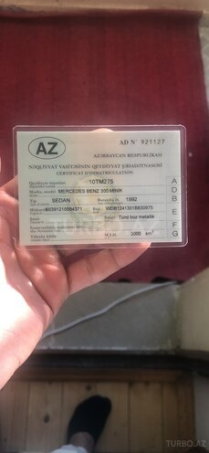 Mercedes E 300 1992, 790,000 km - 3.0 л - Sumqayıt