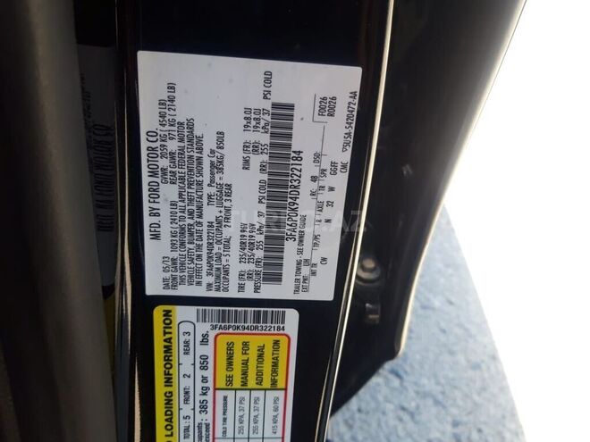 Ford Fusion 2013, 180,000 km - 2.0 l - Bakı