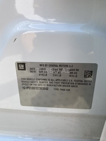 Chevrolet Cruze 2014, 68,800 km - 1.4 л - Bakı