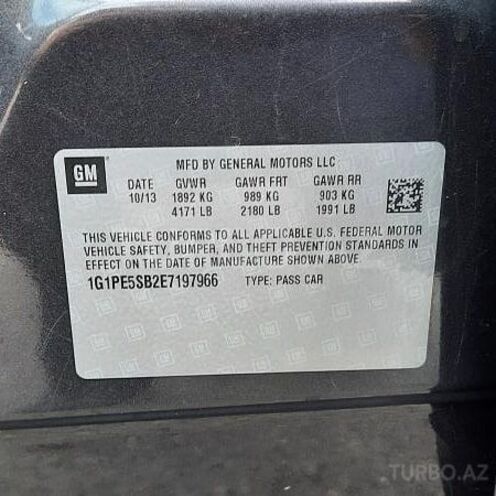 Chevrolet Cruze 2013, 95,500 km - 1.4 л - Bakı