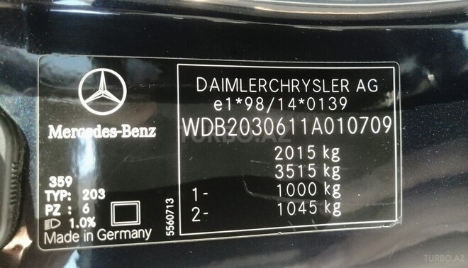Mercedes C 240 2000, 402,900 km - 2.6 л - Bakı