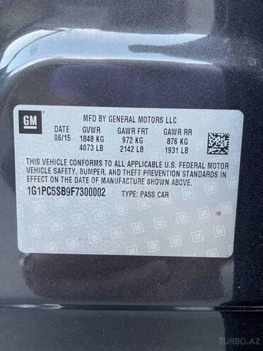 Chevrolet Cruze 2015, 85,000 km - 1.4 l - Bakı