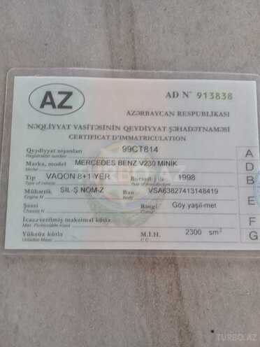 Mercedes Vito 1998, 599,035 km - 2.3 л - Mingəçevir
