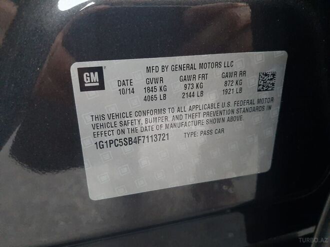Chevrolet Cruze 2014, 67,500 km - 1.4 l - Bakı