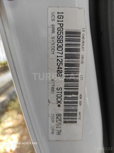 Chevrolet Cruze 2013, 90,600 km - 1.4 l - Qax
