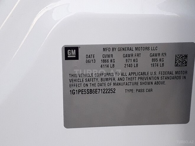 Chevrolet Cruze 2013, 180,247 km - 1.4 l - Bakı