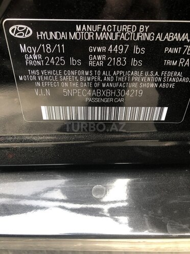 Hyundai Sonata 2011, 246,230 km - 2.0 l - Sumqayıt
