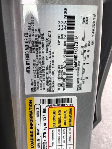 Ford Fusion 2019, 19,500 km - 1.5 л - Bakı