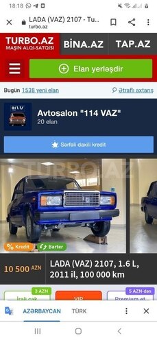 LADA (VAZ) 2107 2011, 100,000 km - 0.4 l - Bakı