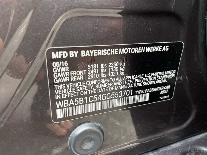 BMW 535 2016, 67,000 km - 3.0 l - Bakı