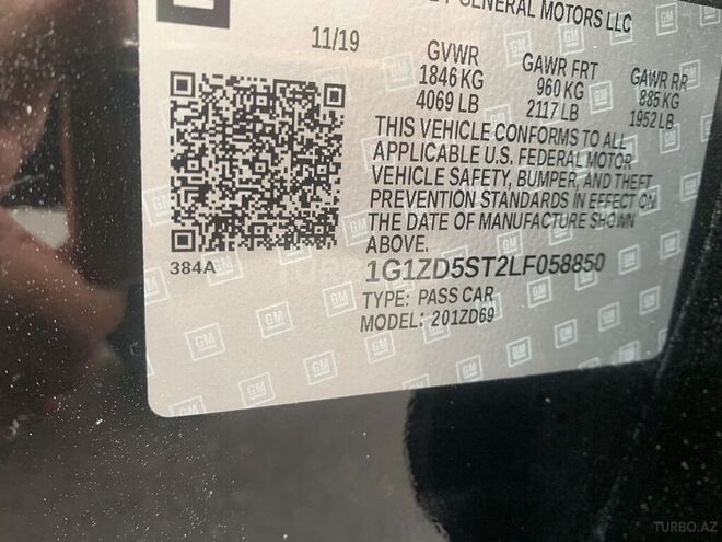Chevrolet Malibu 2019, 25,000 km - 1.5 l - Bakı