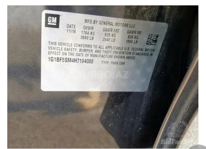 Chevrolet Cruze 2017, 57,022 km - 1.4 l - Gəncə