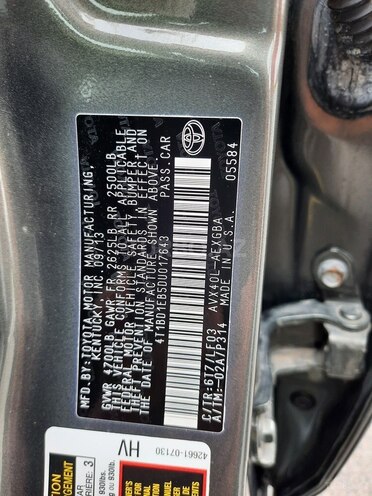 Toyota Avalon 2013, 116,321 km - 2.5 l - Kürdəmir