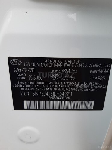 Hyundai Sonata 2020, 11,000 km - 1.6 л - Bakı