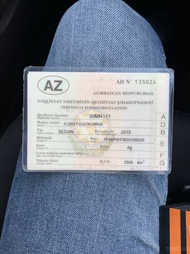 Ford Fusion 2015, 180,000 km - 2.5 л - Bakı