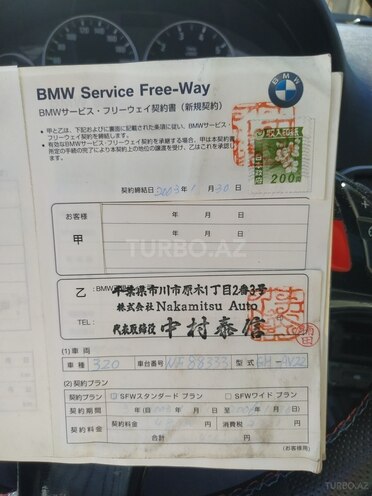 BMW 320 2002, 286,425 km - 2.2 l - Lənkəran
