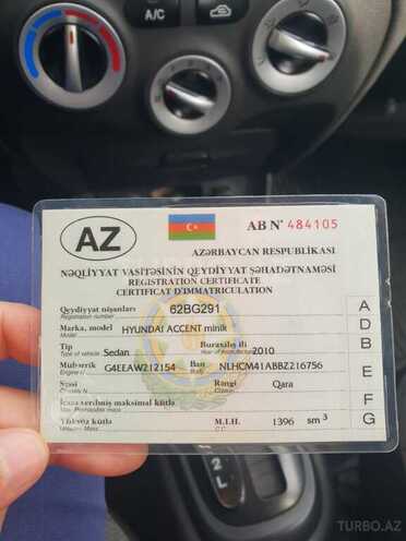 Hyundai Accent 2010, 160,000 km - 1.4 l - Balakən