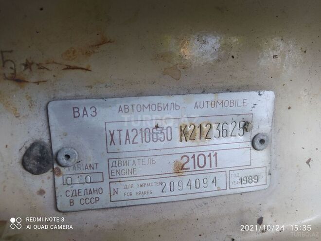 LADA (VAZ) 2106 1989, 20,000 km - 1.5 l - Bərdə