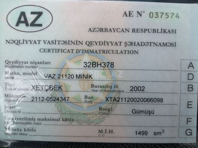 LADA (VAZ) 2112 2002, 300,000 km - 1.6 л - Şəmkir