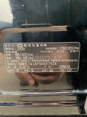 Hyundai Sonata 2009, 193,000 km - 2.0 l - Bakı