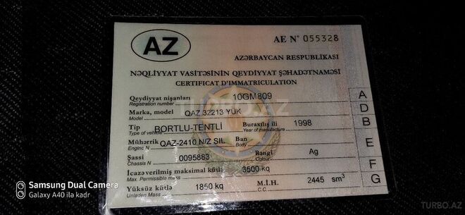 GAZ 32212 1998, 87,000 km - 2.4 l - Ağcabədi