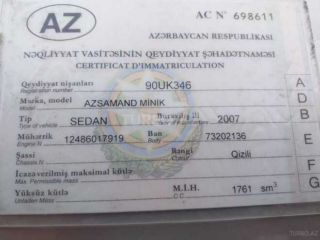 Iran Khodro Samand 2007, 427,000 km - 1.8 l - Bakı
