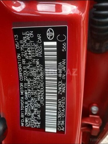 Toyota Prius 2013, 110,000 km - 1.8 l - Bakı