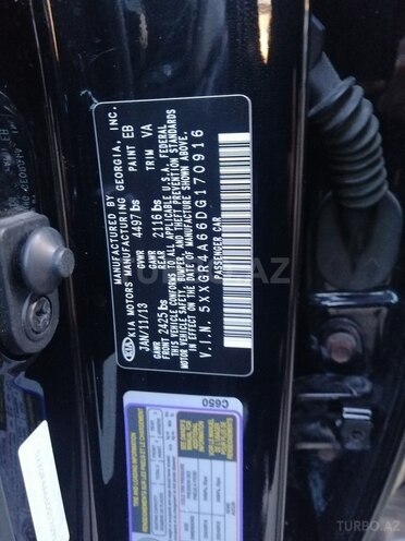 Kia Optima 2013, 91,000 km - 2.0 l - Siyəzən