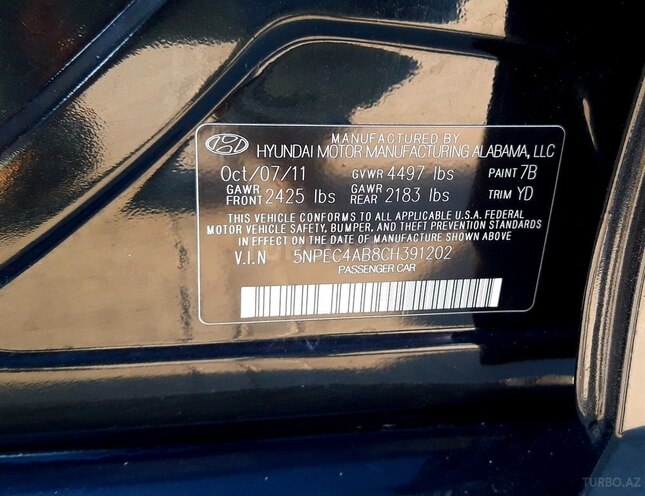 Hyundai Sonata 2011, 85,745 km - 2.0 l - Bakı