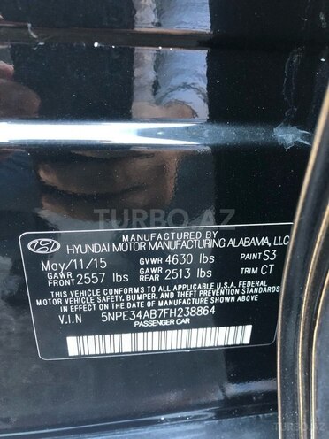 Hyundai Sonata 2015, 86,000 km - 2.0 l - Bakı
