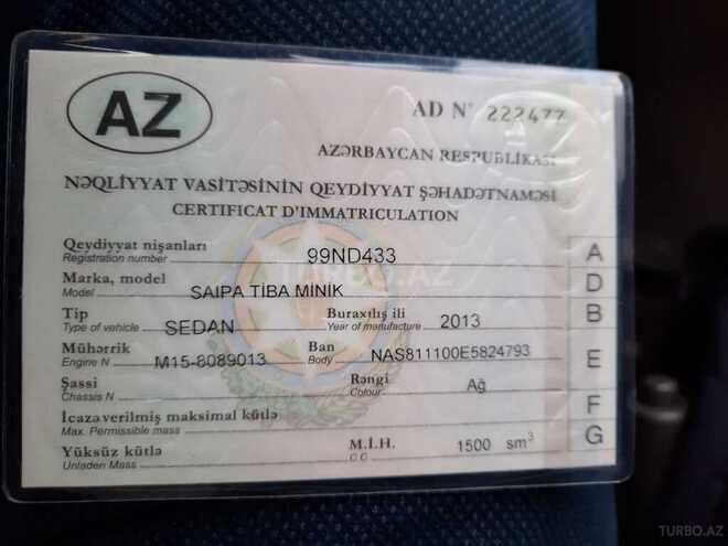 Saipa Tiba 2013, 120,834 km - 1.5 л - Gəncə