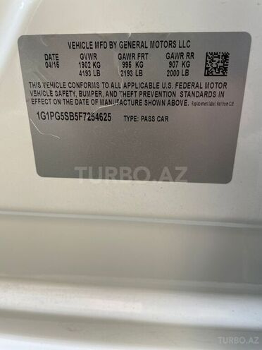 Chevrolet Cruze 2015, 130,000 km - 1.4 l - Şəmkir