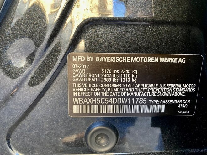 BMW 528 2012, 156,000 km - 2.0 l - Bakı