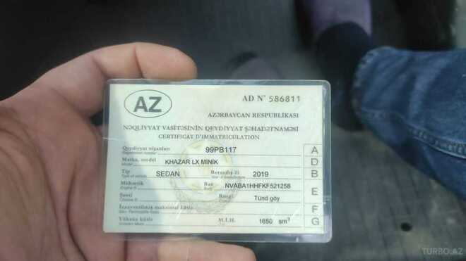 Khazar LX 2019, 109,150 km - 1.7 л - Yardımlı