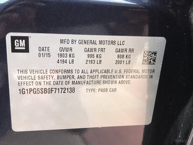 Chevrolet Cruze 2015, 68,700 km - 1.4 л - Bakı