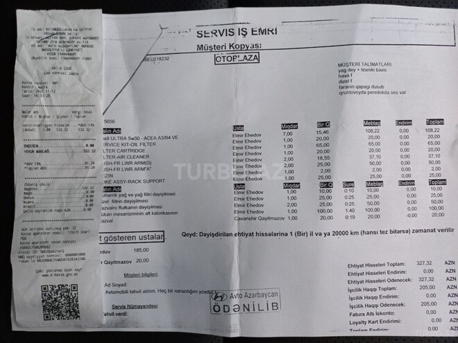 Hyundai Santa Fe 2013, 121,000 km - 2.0 l - Bakı