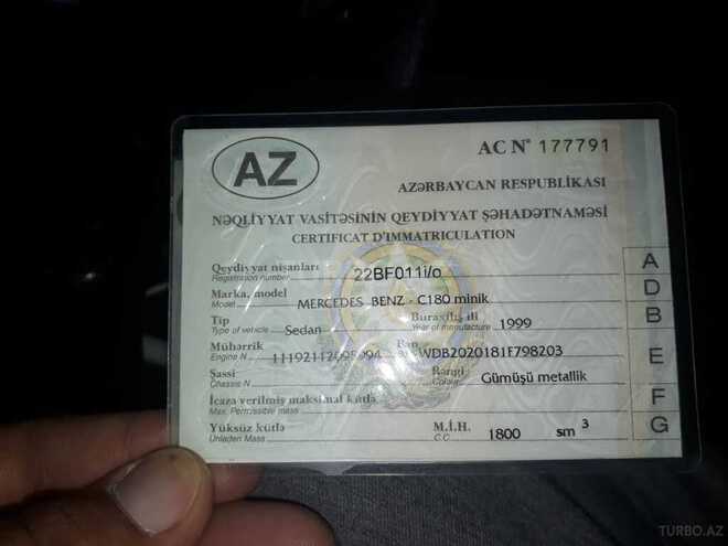 Mercedes C 180 1999, 300,000 km - 1.8 l - Goranboy