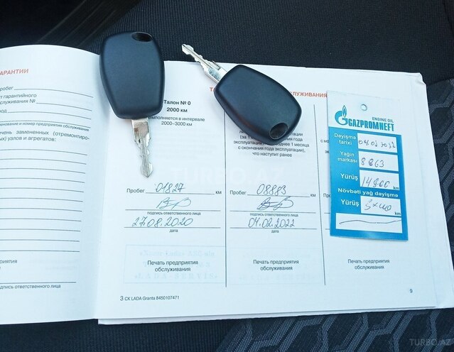 LADA (VAZ) Granta 2020, 8,900 km - 1.6 l - Bakı