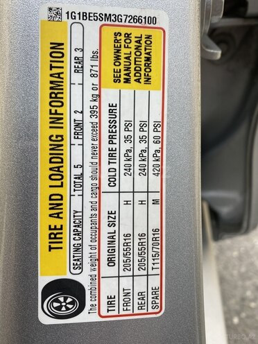 Chevrolet Cruze 2016, 251,058 km - 1.4 l - Bakı