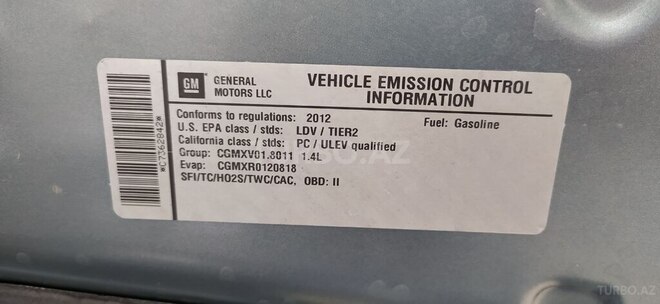 Chevrolet Cruze 2012, 153,200 km - 1.4 л - Şirvan