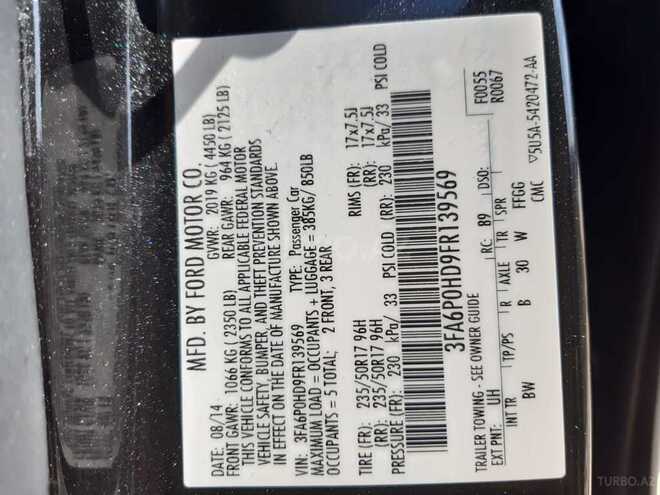 Ford Fusion 2015, 192,000 km - 1.5 l - Bakı