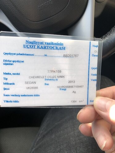 Chevrolet Cruze 2014, 200,000 km - 1.4 l - Bakı