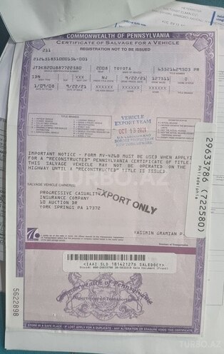 Toyota Prius 2007, 127,000 km - 1.5 l - Bakı