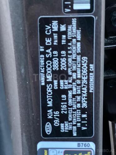 Kia Cerato 2017, 74,500 km - 2.0 l - Bakı