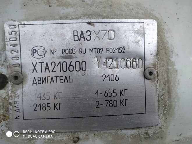 LADA (VAZ) 2106 1999, 68,690 km - 1.5 л - Gəncə