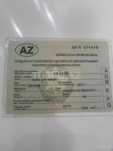 BMW 328 2011, 149,000 km - 3.0 l - Bakı