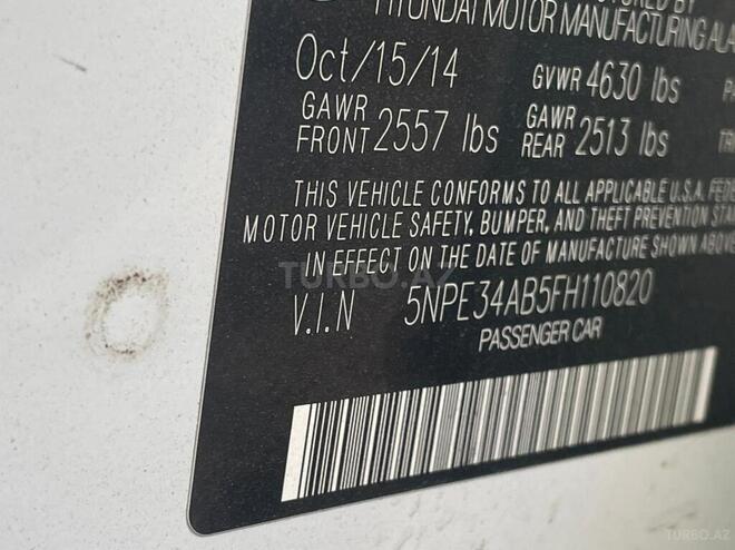 Hyundai Sonata 2015, 136,072 km - 2.0 l - Bakı