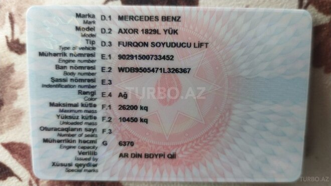 Mercedes Axor 1829 2008, 685,443 km - 6.4 l - Bakı